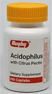 Rugby Acidophilus με Citrus Pectin 50 Million Cfu 100 Tabs