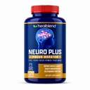 healblend Neuro Plus Focus Booster - Advanced Brain Support Supplement with Vitamin B6, B12, Folate - Improves Memory, Concentration, Mental Clarity & Cognitive Function – 120 Capsules