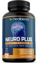 heelblend Neuro Plus Focus Booster - Advanced Brain Support Supplement with Vitamin B6, B12, Folate - Βελτιώνει τη μνήμη, τη συγκέντρωση, τη διανοητική σαφήνεια & τη γνωστική λειτουργία – 120 κάψουλες