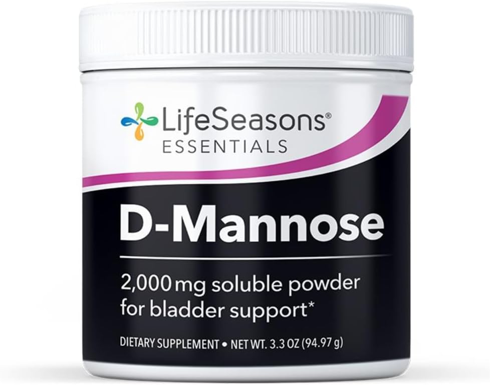 Yaşam Sezonları D-Mannose Toz - Hızlı Teklif UTI Relief - Urinary Tract Health Supplement - Microflora & Eases Bladder Discomfort - 45 Hizmetler