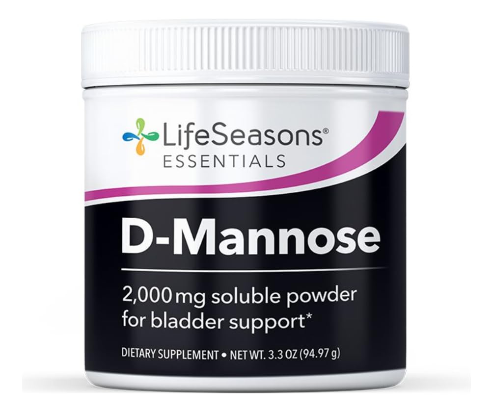 Yaşam Sezonları D-Mannose Toz - Hızlı Teklif UTI Relief - Urinary Tract Health Supplement - Microflora & Eases Bladder Discomfort - 45 Hizmetler