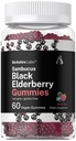 Horbaach Sambucus Black Elderberry Gummies | 60 Kont | çinko ve Vitamin C | Vegan, Non-GMO, Gluten Ücretsiz Yetişkin | Berry Flavor | by Berkshire Labs