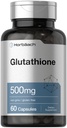 Horbäach Glutathione 500mg | 60 Capsules | Reduced Form | Non-GMO & Gluten Free Supplement