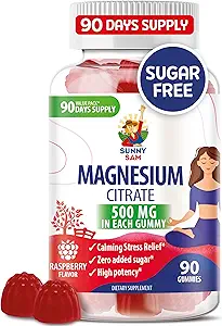 Çocuklar ve Yetişkinler için Magnezyum Gummies - 500 mg - Calm Magnezyum Chews - Magnezyum Citrate Chewable Supplement for Mood & Muscle Support