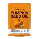 MeridEase Labs Pumpkin Seed Oil with Saw Palmetto, 2-in-1 Formula, Supports Hair Growth, Bladder & Prostate Health, 300 Softgels (1 Pack)