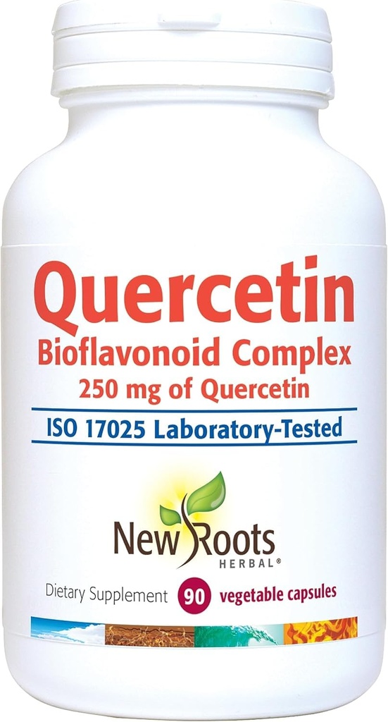 YENİ ROOTS HERBAL Quercetin with Bromelain Capsules | 4-in-1 Formula with Quercetin, Bromelain, Bioflavonoyaks and Atari | Heart Health and Immune Support Supplement (90 Veggie Capsules), Non-GMOMOMOMO