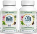 Vital Saç Kompleksi - Kadın ve Erkekler için Büyüme Vitaminleri -Biotin & Vitamin B - Sağlıklı Saç Skin & Nails için Büyüme Tamamı -Hormone & Gluten Free -Hair Vitaminleri Kadınlar için