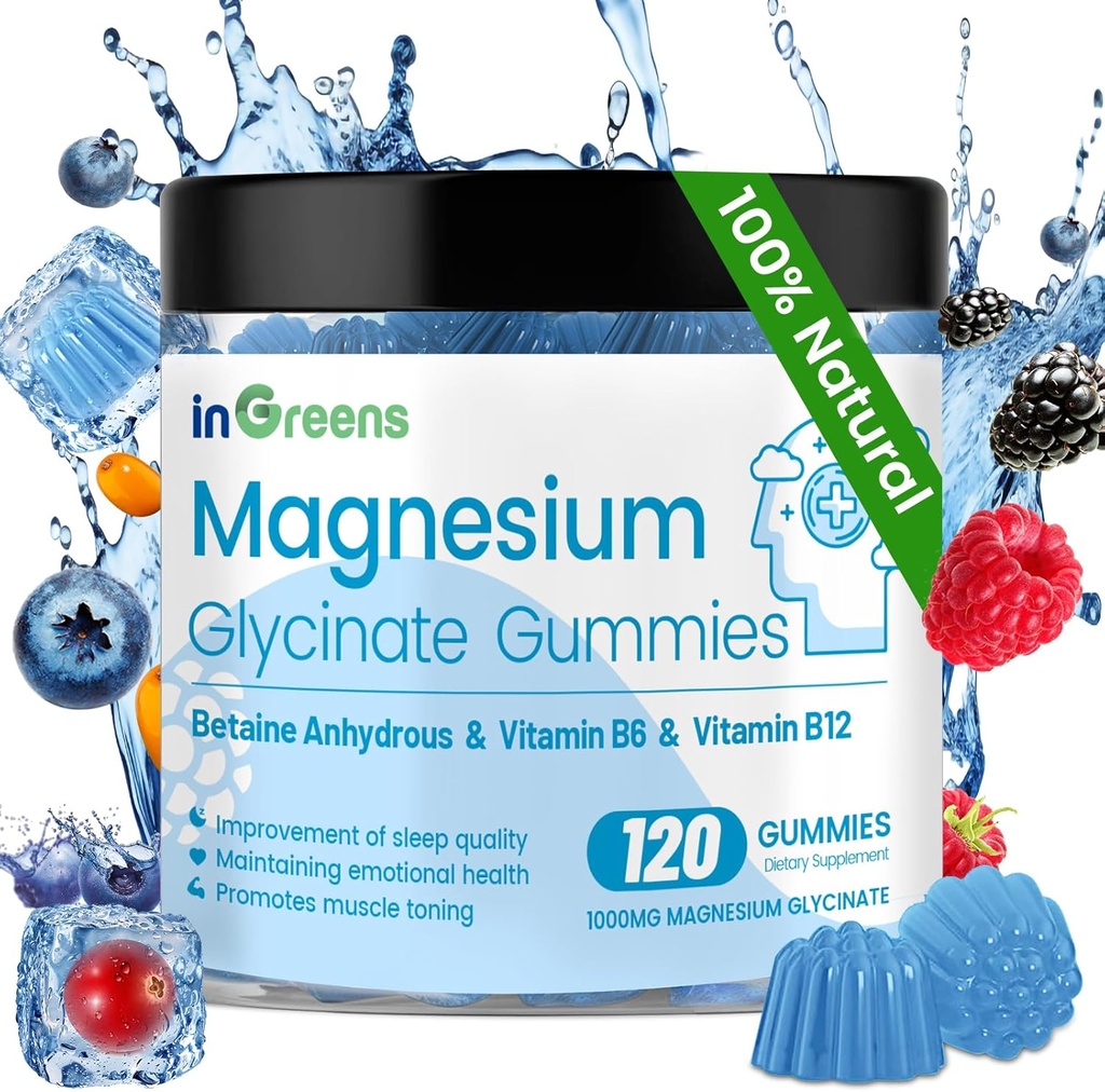 120 Kontyumal Glycinate Gummies 700 mg, Chewable Magnezyum Gummies for Yetişkinler & Çocuklar, High Abxia, Sleep, Relaxation & Focus Support, Non-GMO, Gluten-Free, Karma Berry Flavor, 60 Day Supply