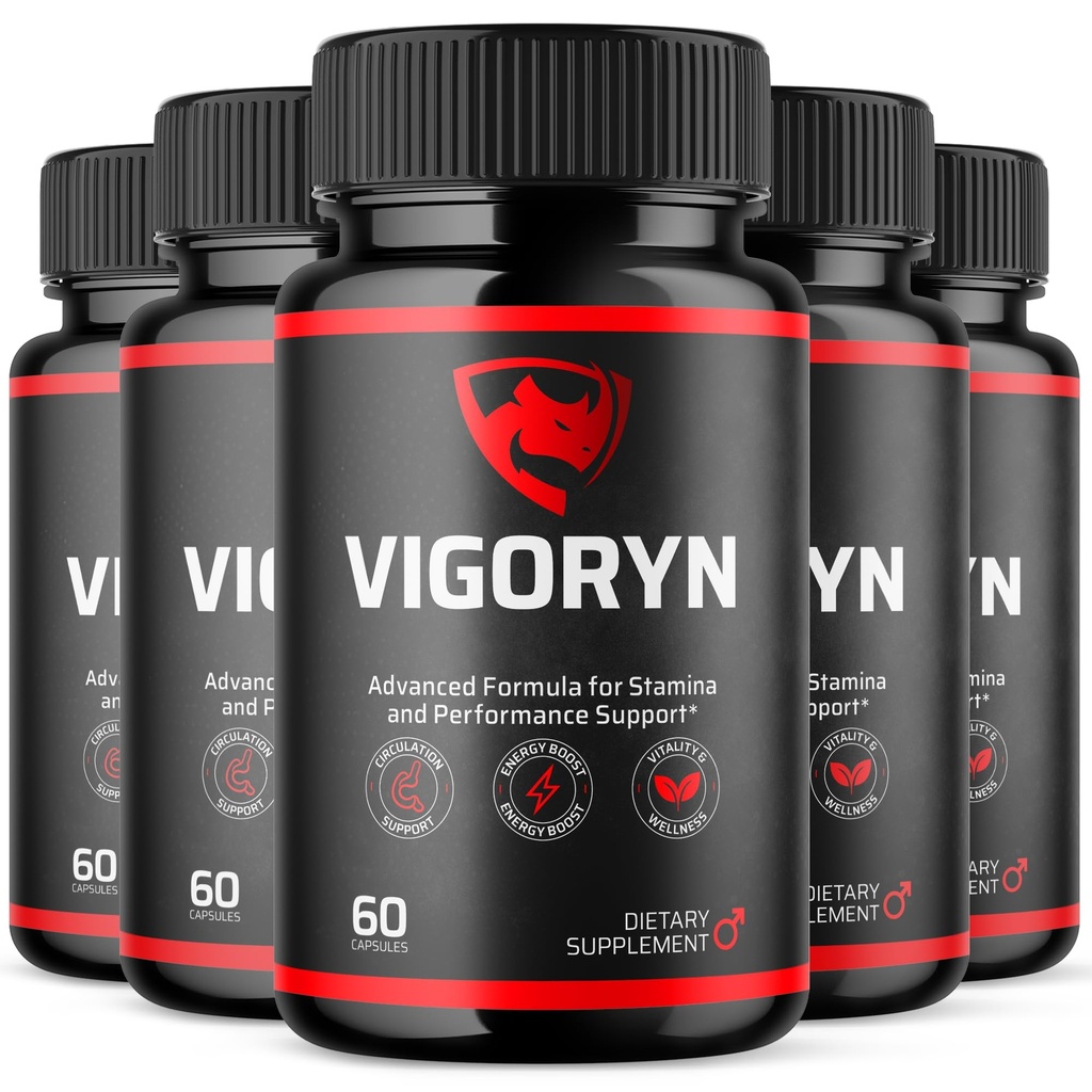 (5 Pack) Vigoryn Capsules, Vigoryn Pills for Men with All Natural Ingredients, Advanced Formula Men's Health and Wellness Pill, Maximum Strength Multivitamin Formula Supplement (300 Capsules)