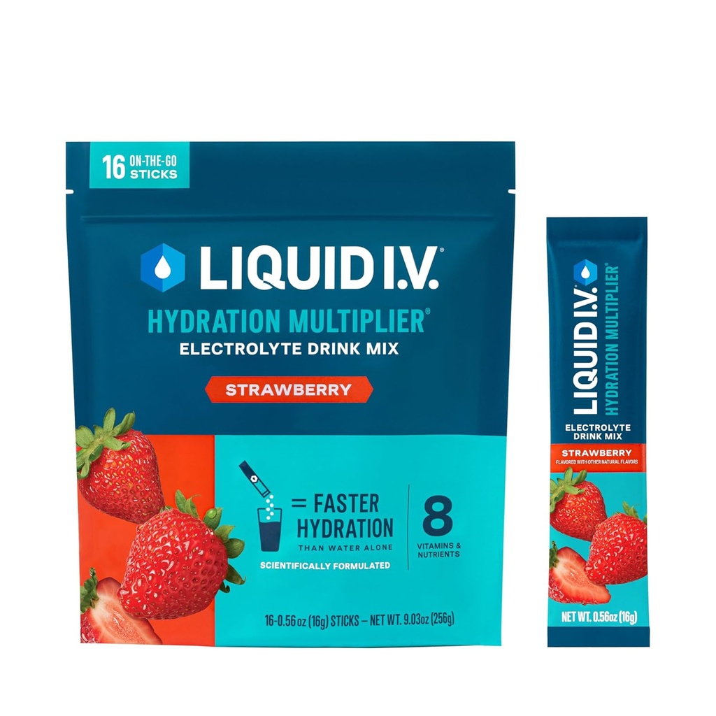 Sıvı I.V.® Hydration Multiplier -Electrolyte Toz İçecek Mix | 12 Pack (192 hizmet) (12 Pack (192 hizmet)