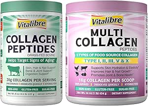 Multi Collagen Peptides Toz 16oz & Bovine Collagen Peptides Toz 8oz