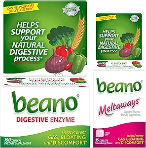 Beano Ekstra Güçlü 100ct & beano Strawberry Meltaways 15ct