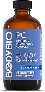 BodyBio PC - Beyin Sağlığı için Phosphatidylcholine, Ruhty, Bilişsel Fonksiyonl, Hücresel Onarım ve Sağlıklı Ağlama, Phospholipid Kompleksi