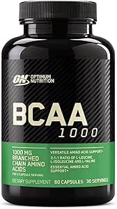 Optimum Beslenme BCAA Capsules, Keto Friendly Branched Chain Essential Amino Asits, 1000 mg, 60 Count