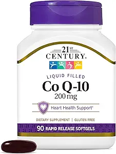 21ος αιώνας Co Q10 200 mg Softgels, 90 κόμης