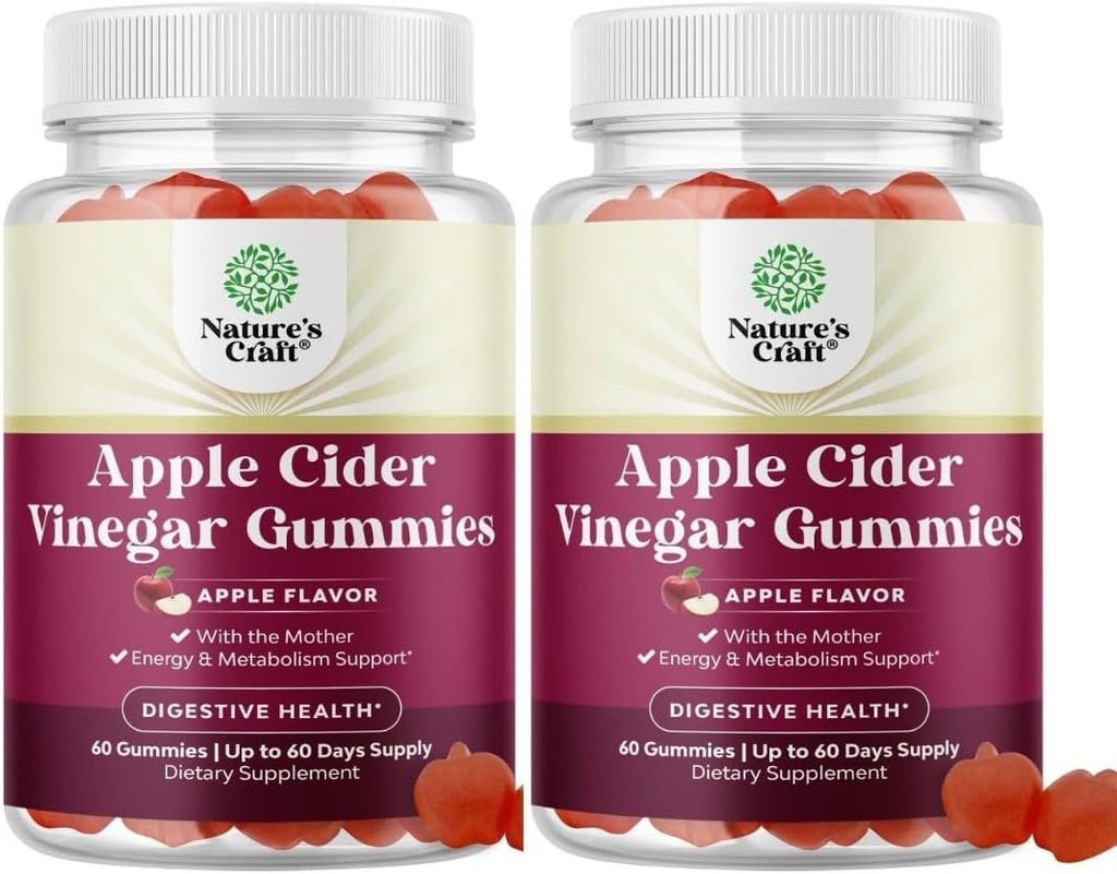 Apple Cider Vinegar Gummies με τη μητέρα-Φυσικό συμπλήρωμα ενέργειας ACV Gummies με τη μητέρα για τον καθαρισμό του σώματος Ανοσολογική υποστήριξη και Gut Health-Delious Gummy ACV συμπλήρωμα με Beet Root σκόνη 2 συσκευασία