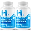 Hydrogen Water Tablets, Hydrogen Tablets-2 Pack Total 180 Count, Potent Molecular Hydrogen for Brain, Energy & Metabolism Support, Gluten Free & Non-GMO