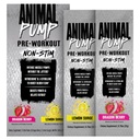 Animal Pump NS Stim-Free Pre Workout Powder - Caffeine-Free Preworkout for Energy, Focus and Muscle Builder, Beta Alanine, Citrulline, Nitrosigine, Dragon Berry (3) and Lemon Surge (2), 5 Stick Packs