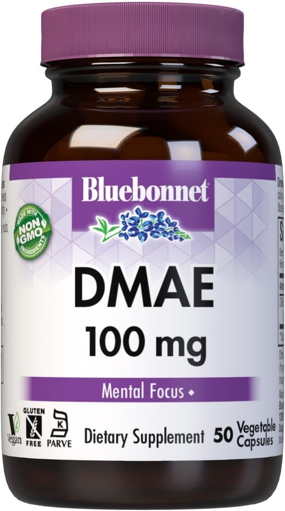 BlueBonnet Beslenme DMAE 100mg, 50Count