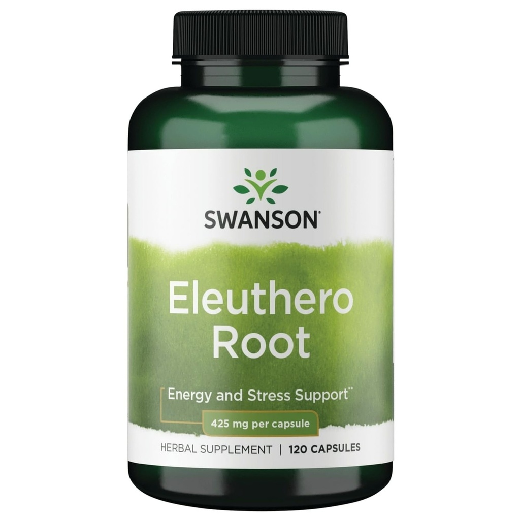 Swanson Eleuthero Root 425 Milligrams 120 Capsules