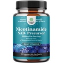 Βιταμίνη Β3 Niacinamide 500mg Κάψουλες - Μιτοχονδριακή Ενέργεια και ισχυρό συμπλήρωμα δέρματος - AKA Vitamin B3 Niacin 500mg Flush Free and Nicotinamide 500mg - Flush Free Niacin Supplement - 180 Count