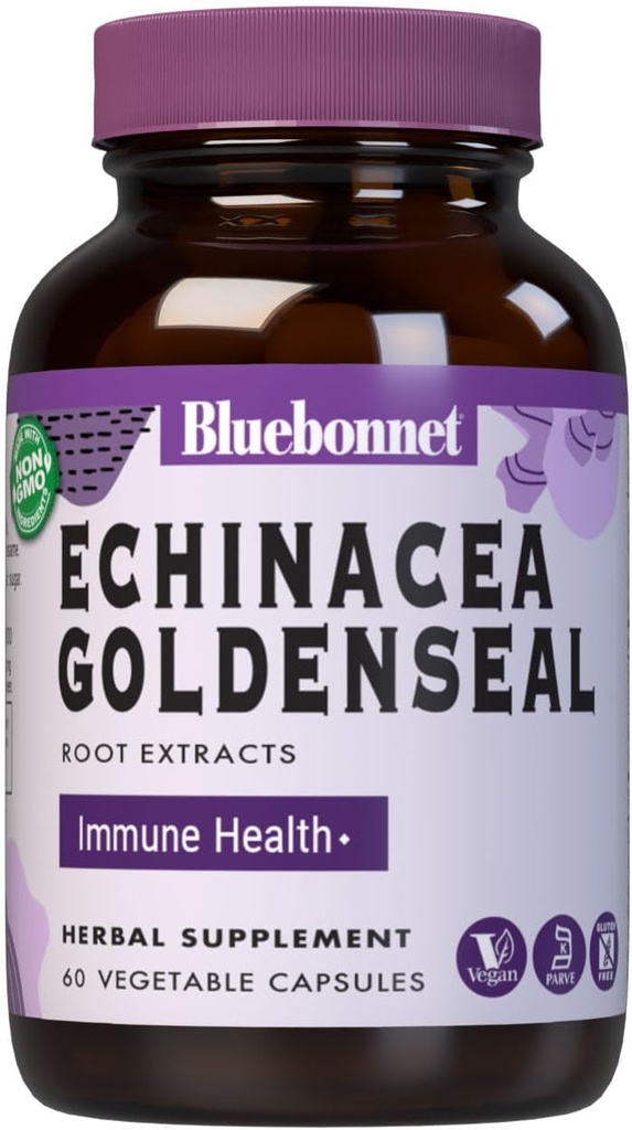 BlueBonnet Echinacea Goldenseal Root Extract συμπλήρωμα, 60 κόμης