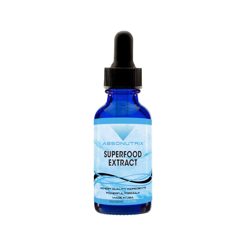 Superfood Extract 390 mg, 4 Oz Liquid, 302 Servings, Made in USA, Quick Absorption, Quality Potent Ingredients, Non-GMO, GMP Certified, Cruelty-Free Products