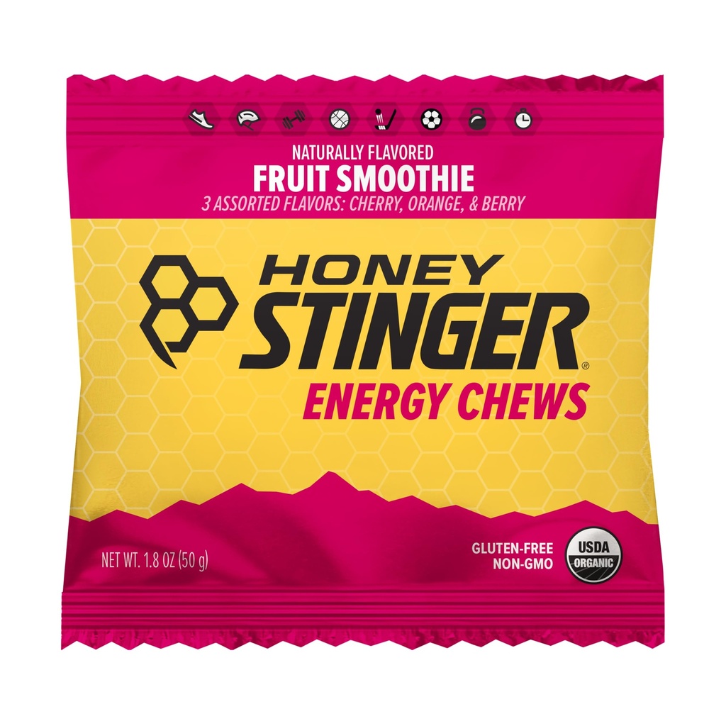 Honey Stinger Organic Fruit Smoothie Chew Sgl, 1.8 OZ