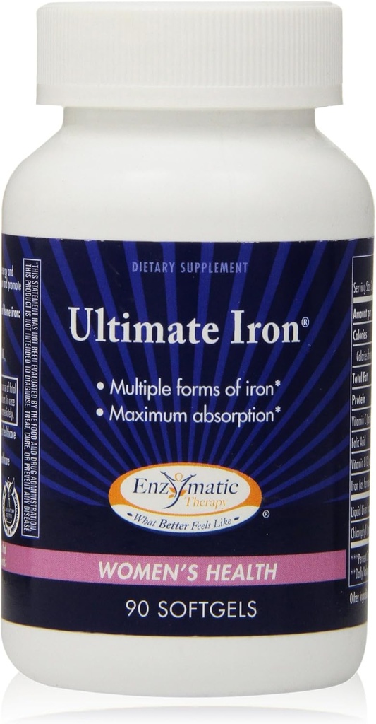 Enzymatik Terapi Ultimate Iron Softgels, 90 Count