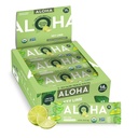 ALOHA Organic Plant Based Protein Bars - Key Lime - 12 Bars, Vegan, Low Sugar, Gluten-Free, GLP-1 Friendly, Low Carb, Non-GMO, No Stevia, No Erythritol