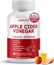 Apple Cider Vinegar 14-σε-1 συμπλήρωμα με κουρκουμά Ginger Σκόρδο Κανέλα Fenugreek Blueberry Milk Thistle Banaba - Made in The USA