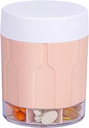 Betife Extra Large Supplement Organizer,Weekly Pill Organizer Şişe, Günlük Pill Kaynağı 7 Büyük Karşılaştırmalı, Organize 7 Gün Vitamin İlaçları,21 Etiketleri ve Bir Temizlik Fırça (Pink)