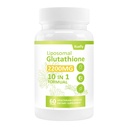 Liposomal Glutathione 2200 MG per Serving, 10-in-1 Comprehensive Formula with Vitamin C, Alpha-Lipoic Acid, Resveratrol, Milk Thistle, Non-GMO Nutritional Supplement 60 Capsules