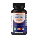 Vitamatic MCT Hizmet başına 3000 mg - 180 Softgels - Coconut Oil -% 55 caprylic Asit C8 ve %40 capric Asit C10