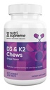 Nutri Supreme Research K2 with D3 Chews Grape Flavor 90 Count