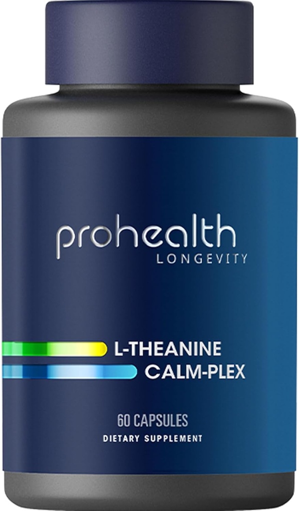 ProHealth L- Theanine Calm-Plex με GABA και 5- HTP (Suntheanine) (100 mg, 60 κάψουλες μέσου)