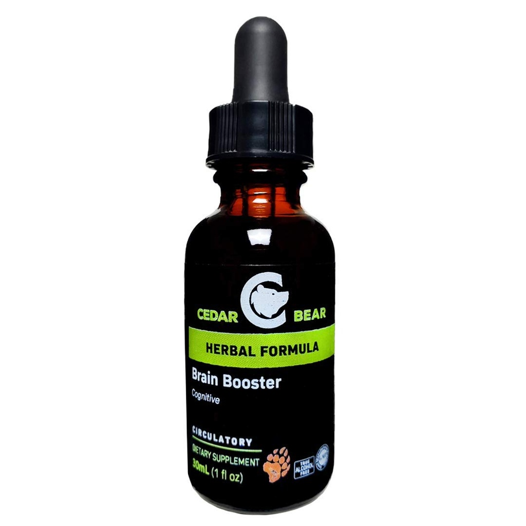 Cedar Bear Brain Booster ένα υγρό βοτανικό συμπλήρωμα Αυτό είναι μια γενική μνήμη και ζωτικότητα υποστήριξης 1 Fl Oz
