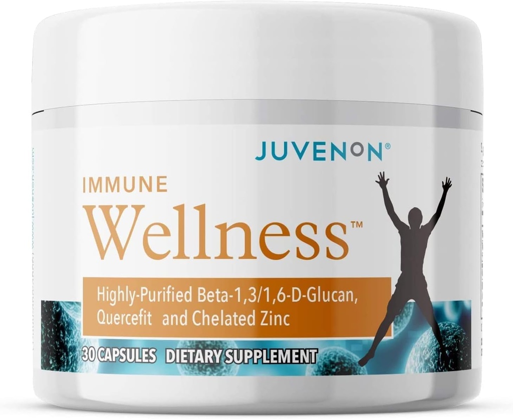 Juvenon Immune Wellness Defense Supplement with Vitamin C, Chelated çinko Immune Branson Antioksik Faydaları Yetişkinler, Sağlıklı Ağlama, Kalp Sağlığı, 30 Capsules