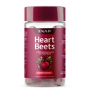 Snap Supplements Heart Beets Organic Beet Root Gummies, Cardiovascular Men & Women, Pomegranate, Red Spinach, Heart Health & Circulation Support, Sugar Free, Cherry, 60 Gummies