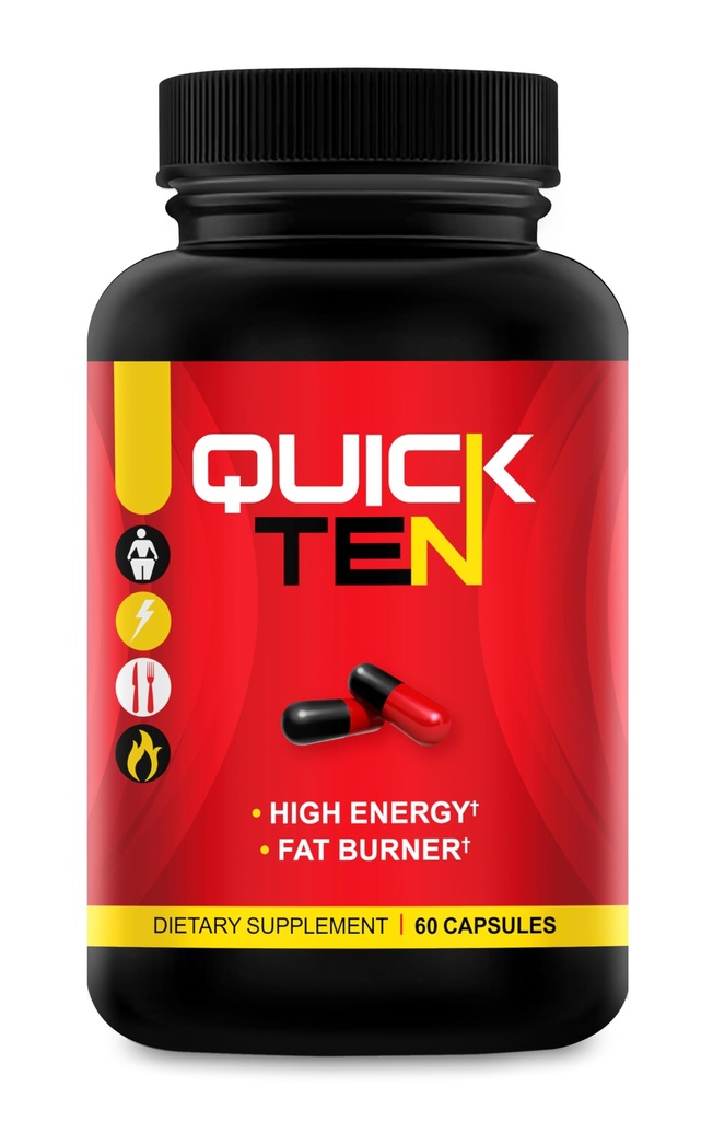 Drop 10 Quick – Diet Pills for Women & Men – Powerful Fat Burner, Appetite Suppressant, Metabolism Booster – Rapid Weight Loss Supplement – 60 Capsules