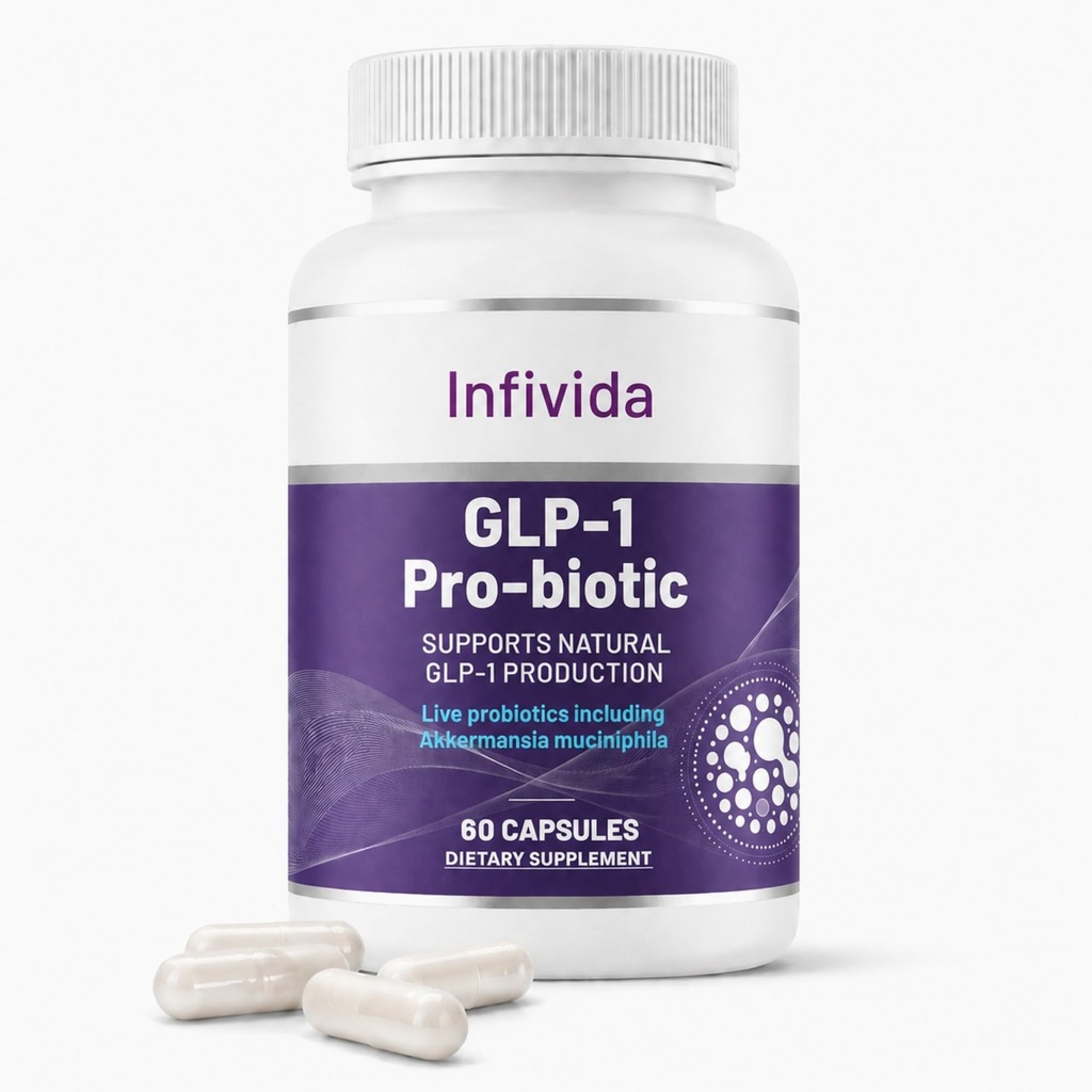 GLP-1 Supplement for Weight Loss & Appetite Suppressant for Women and Men with Akkermansia, Inulin, Probiotics & Prebiotics - Supports Digestion, Hunger, Cravings, Gut Health (60 Capsules)