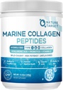 NATI TARGET Marine Collagen, Toz - Tip I & III Collagen with Probiyotiks, C & Hyaluronic Acid for Skin, Hair, Nails, Wild-Caught Fish & Grass-Fed Bovine, 35 Servisler