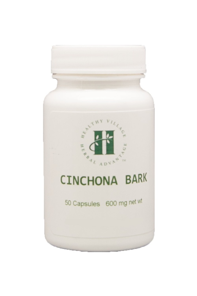Cinchona Bark Capsules 600mg - Pure Cinchona Bark Officinals Powder No Fillers No Binders (50 Capsules)