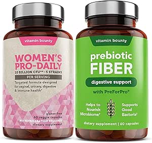 Bounty Women's Probiyotik & Prebiyotik (1994): Vaginal & Digestive Health Support, Cranberry, Ashwagandha, Gecikmiş-Release Capsules