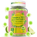 Nextdia Multivitamin Filled Gummies with Iron for Teen Boys Girls 12-17, 18, 19, Kids 10+ Multivitamin with Omega 3, Magnesium + Zinc, Multi-Minerals for Adolescent 10-19S Brain, Bone, Energy, Immune