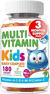 DR. MORITZ Çocuklar Multivitamin Gummies - Çocuklar A C D E B6 B12 Çinko & Daha Fazla Tamam Günlük Destek - Vejetaryen & Non-GMO Multivitaminleri Çocuklar için (180 Kont)