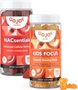 GOJOY NATURALS NAC 600mg Supplement and Kids Focus Gummies Bundle - Support for Adults and Children