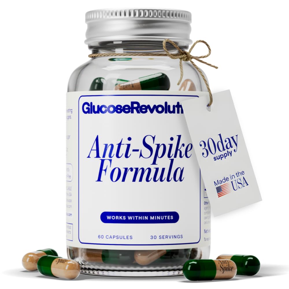 Anti-Spike Formula by The Glucose Goddess - Supports Healthy Blood Sugar Levels Already Within Normal Range, Vegan, Gluten-Free, 60 Capsules (30-Day Supply)