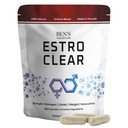 Ben's Natural Health Estro Clear, Natural Estrogen Blocker Supplement with DIM, Tiger Nut, Astragalus, Calcium, D Glucarate, 120 Capsules