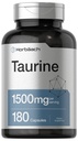 Horbäach Taurine 1500mg | 180 Capsules | Amino Acid Supplement | Non-GMO and Gluten Free